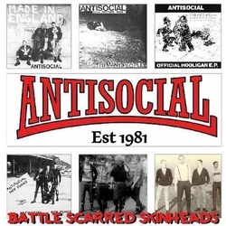 Antisocial Battle Scarred Skinheads (The Best Of) 12" LP Vinyl LP