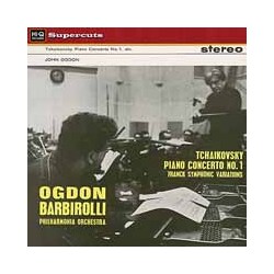 Ogdon Barbirolli - Philharmonia Orchestra Tchaikovsky Piano Concerto No.1 Franck Symphonic Variations Vinyl LP