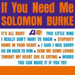 Solomon Burke If You Need Me Vinyl LP