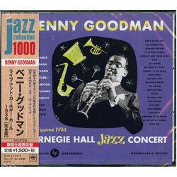 Benny Goodman The Famous 1938 Carnegie Hall Jazz Concert CD