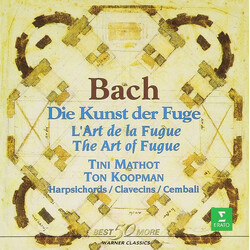 Johann Sebastian Bach / Tini Mathot / Ton Koopman Die Kunst Der Fuge - L'Art de la Fugue - The Art Of Fugue CD