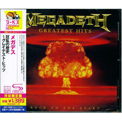 Megadeth Greatest Hits: Back To The Start CD