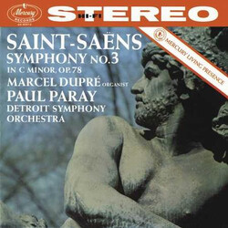 Marcel Dupre / Detroit Symphony Orchestra / Paul Paray Saint-Saens - Symphony No. 3 In C Minor. Op. 78. Organ Vinyl LP