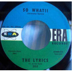 The Lyrics (2) So What!! Vinyl