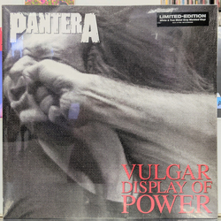 Pantera Vulgar Display Of Power MARBLED BLACK GREY VINYL LP