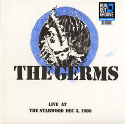 Germs Live At The Starwood Dec 3, 1980 Vinyl 2 LP