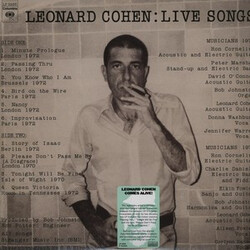 Leonard Cohen Live Songs Vinyl LP