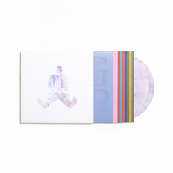 Mac Miller Swimming CLEAR PINK & BLUE MARBLE VINYL LP