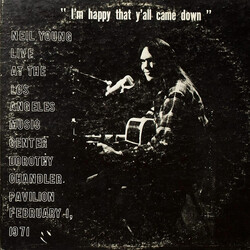 Neil Young Dorothy Chandler Pavilion FEB. 1. 1970 VINYL LP