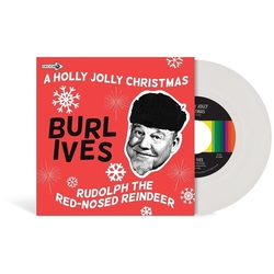Burl Ives Holly Jolly Christmas SNOW WHITE VINYL 7INCH