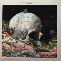Neil Gaiman & Fourplay String Quartet Signs Of Life SILVER FOX OPAQUE VINYL LP