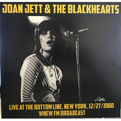 Joan Jett & The Blackhearts Live At The Bottom Line, New York, 12/27/80 (WNEW FM Broadcast) Vinyl LP