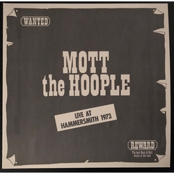Mott The Hoople Live At Hammersmith 1973 Vinyl LP