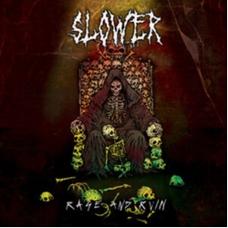 Slower Rage And Ruin 3 COLOUR STRIPE MAGENTA BLACK GREEN VINYL LP