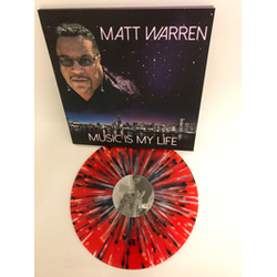 Matt Warren Music Is My Life RED WHITE BLUE SPLATTER VINYL LP
