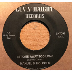 Manuel B. Holcolm And His Band I Stayed Away Too Long / Kick Out - Ins Vinyl