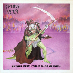Hydra Vein Rather Death Than False Of Faith CLEAR PURPLE SPLATTER VINYL LP + 12INCH