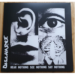 Discharge Hear Nothing See Nothing Say Nothing (Grey-Black Splatter Vinyl) Vinyl LP