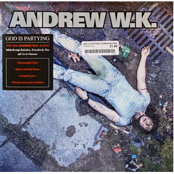 Andrew W.K. God Is Partying (Turquoise Vinyl) (+Poster) Vinyl LP