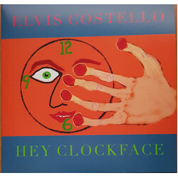 Elvis Costello Hey Clockface TRANSPARENT RED VINYL LP