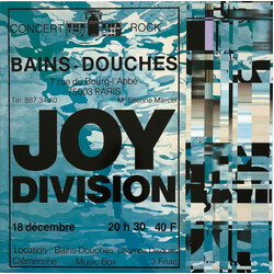 Joy Division Live At Les Bains Douches / Paris December 18 / 1979 Vinyl LP