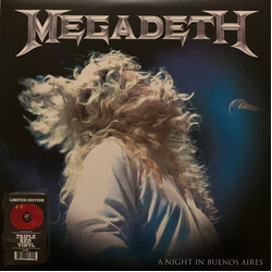 Megadeth A Night In Buenos Aires (Red Vinyl) Vinyl LP