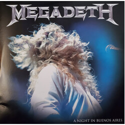 Megadeth A Night In Buenos Aires (Blue Vinyl) Vinyl LP