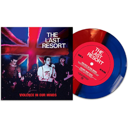 Last Resort Violence In Our Minds RED BLUE SPLIT VINYL 7INCH