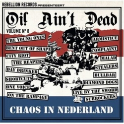 Various Artists Chaos In Nederland OI! AINT DEAD 8 ORANGE VINYL LP