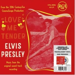 Elvis Presley Etranger No. 14 - Love Me Tender BELGIUM TRANSLUCENT VINYL 7INCH