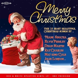 Various Artists Merry Christmas RED WHITE SPLATTER VINYL LP