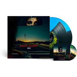 Alice Cooper Road BLUE BLACK SPLIT VINYL LP + DVD