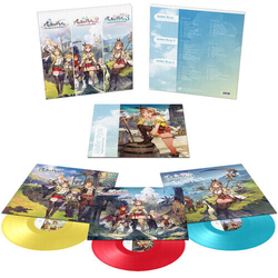 Various Artists Atelier Ryza Trilogy LEMON RED LIGHT BLUE VINYL LP