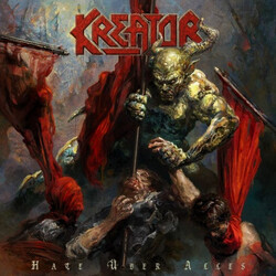 Kreator Hate Uber Alles ETCHED D-SIDE VINYL LP