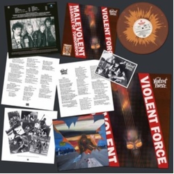 Violent Force Malevolent Assault Of Tomorrow BROWN ORANGE SPLATTER VINYL LP