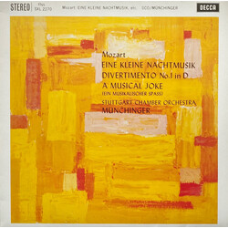Wolfgang Amadeus Mozart / Stuttgarter Kammerorchester / Karl Münchinger Eine Kleine Nachtmusik / Divertimento No. 1 In D / A Musical Joke (Ein Musikal