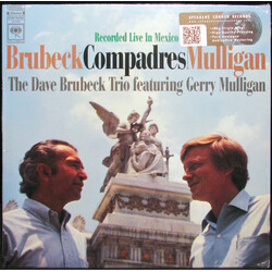 The Dave Brubeck Trio Featuring Gerry Mulligan Compadres Vinyl LP