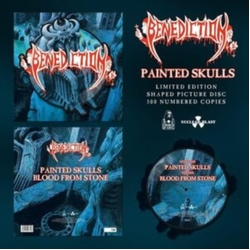 Benediction Painted Skulls SHAPED PICTURE DISC VINYL 12INCH