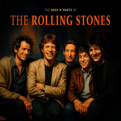Rolling Stones Rock N Roots Of CLEAR VINYL LP
