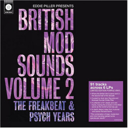 Various Artists Eddie Piller Presents - British Mod Sounds Of The 1960S Volume 2: The Freakbeat & Psych Years PURPLE VINYL LP
