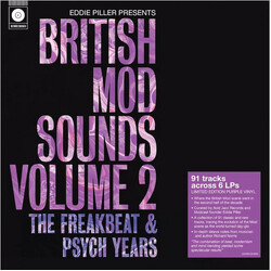 Various Artists Eddie Piller Presents - British Mod Sounds Of The 1960S Volume 2: The Freakbeat & Psych Years (Purple Vinyl) Vinyl LP