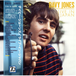 Davy Jones Live In Japan COLOURED VINYL LP