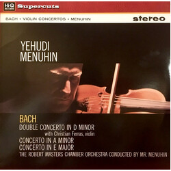 Johann Sebastian Bach / Yehudi Menuhin / Christian Ferras / Robert Masters Chamber Orchestra Violin Concertos Vinyl LP