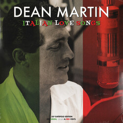 Dean Martin Italian Love Songs (Green / White / Red Vinyl) Vinyl LP