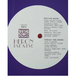 Heron Bye And Bye (Purple Heavy Vinyl) Vinyl LP