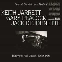 Keith Jarrett Live At Sendai Jazz Festival. Den-Ryoku Hall. Japan. 20.10.1986 Vinyl LP