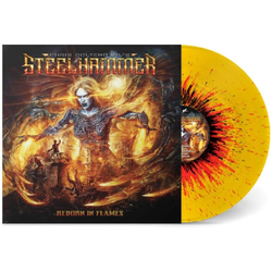 Chris Bohltendahls Steelhammer Reborn In Flames YELLOW ORANGE BLACK VINYL LP