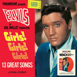 Elvis Presley Girls! Girls! Girls! +2 BONUS TRACKS SOLID RED VINYL LP