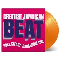 Various Artists Greatest Jamaican Beat ROCK STEADY BABA BOOM TIME ORANGE VINYL LP
