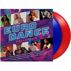 Various Artists Eurodance Collected LIMITED EDITION TRANSLUCENT BLUE TRANSLUCENT RED VINYL LP